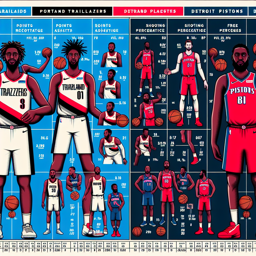 Сравнение Эффективности Защитников: Портленд Трэйл Блэйзерс против Детройт Пистонс